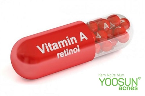 viên uống vitamin a trị mụn