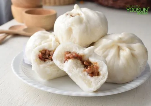 ăn bánh bao có nổi mụn