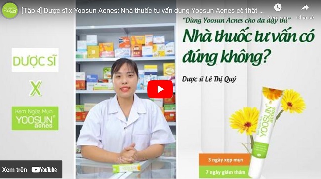 review kem điều trị ngừa mụn yoosun acnes