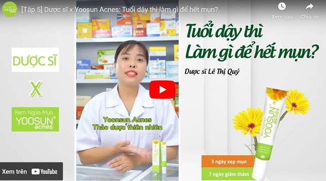 review kem điều trị ngừa mụn yoosun acnes